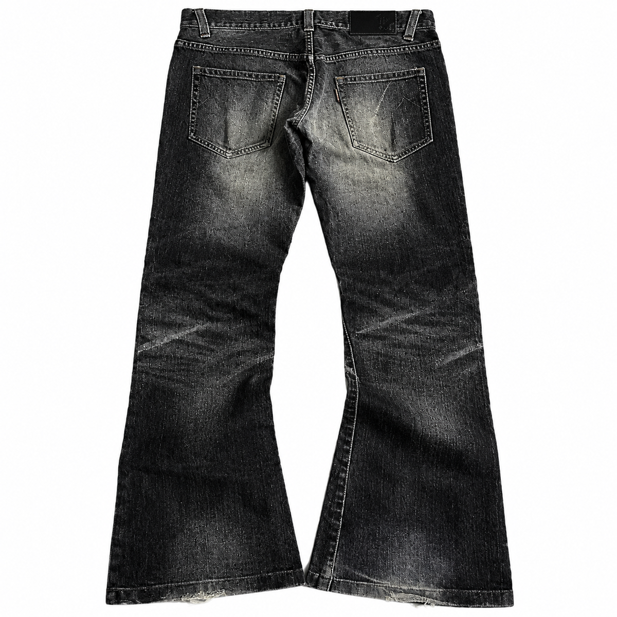 Szare Jeansy Flared "Shadow Denim"
