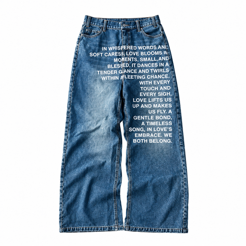 Baggy Jeans "Text"