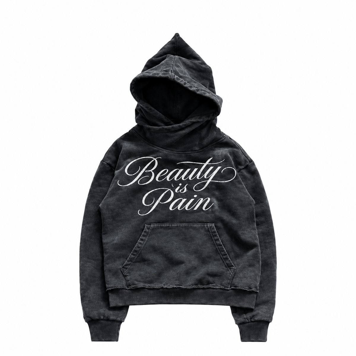 Czarna Hoodie "Beauty Is Pain"